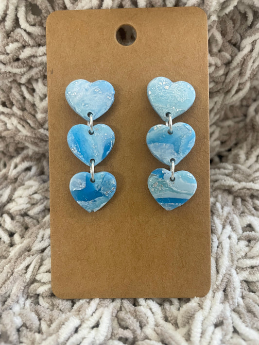 Blue Skies Heart Chain Dangle