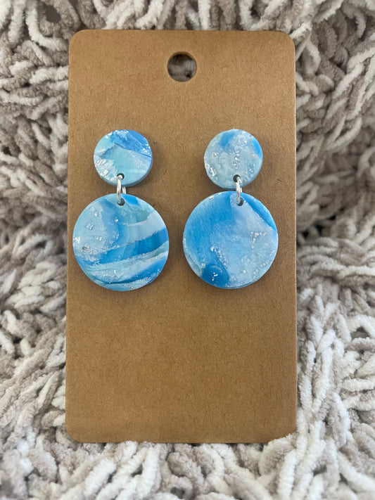 Blue Skies Circle Dangle