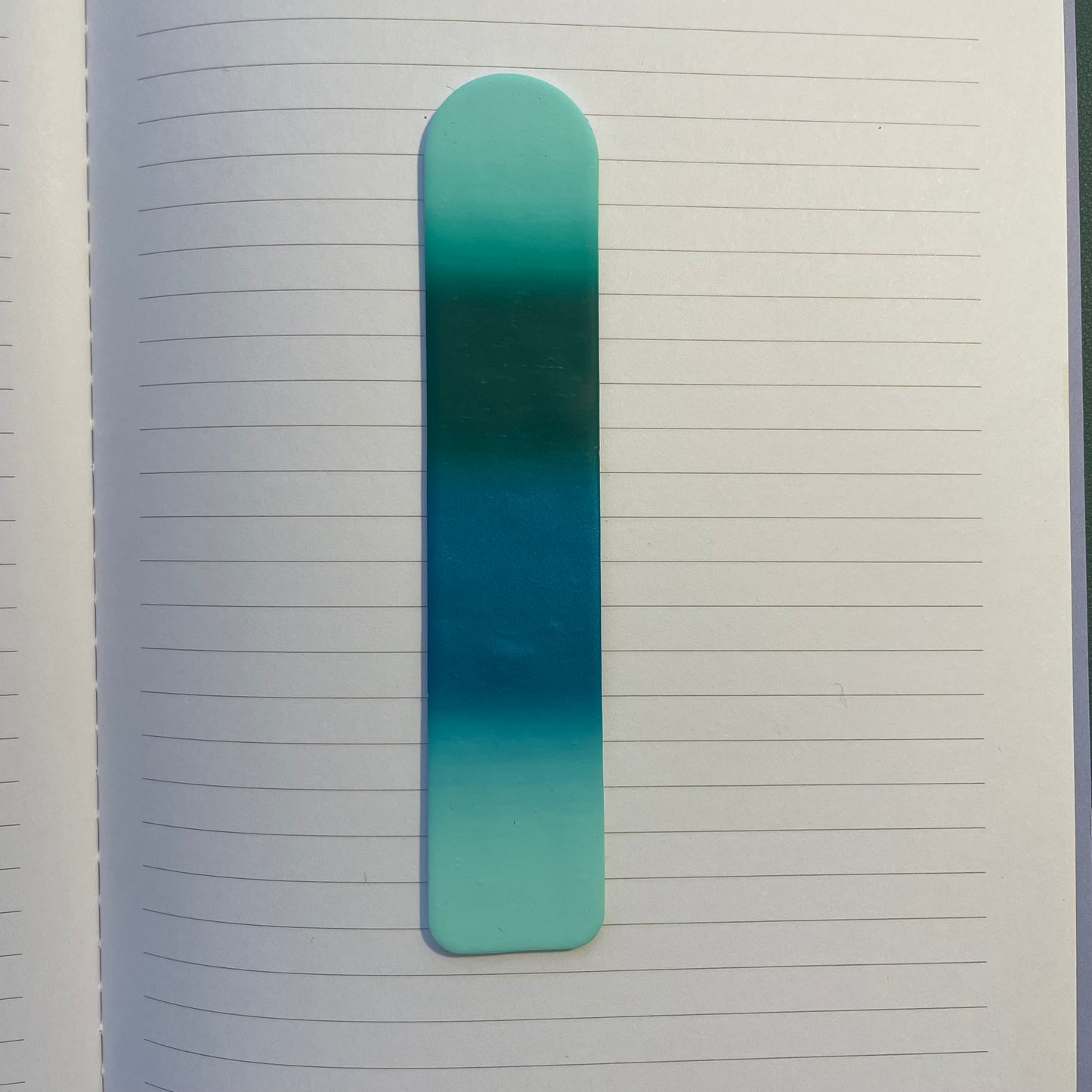 Blue Green Ombre Bookmark