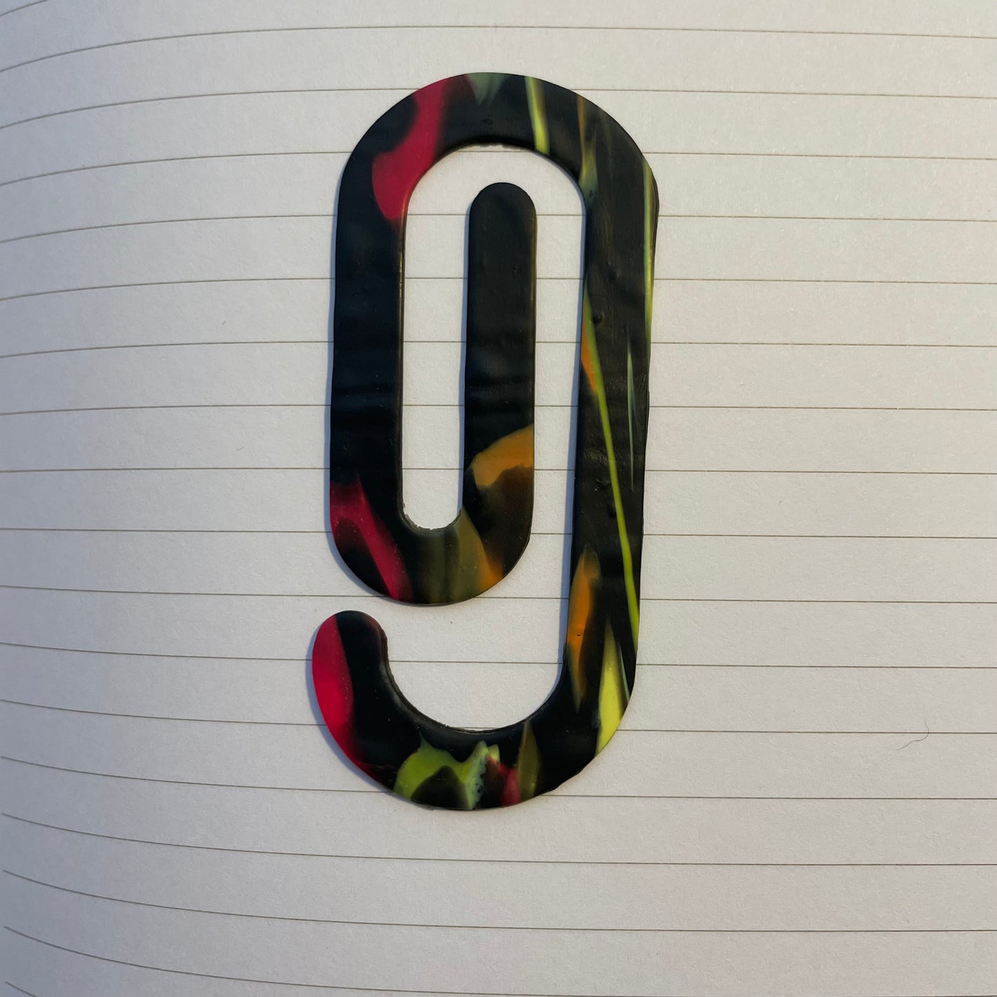 Neon Night Paperclip Bookmark