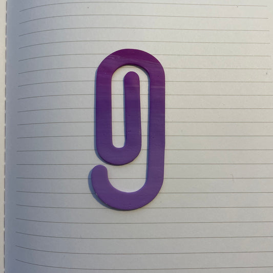 Purple Ombre Paperclip Bookmark