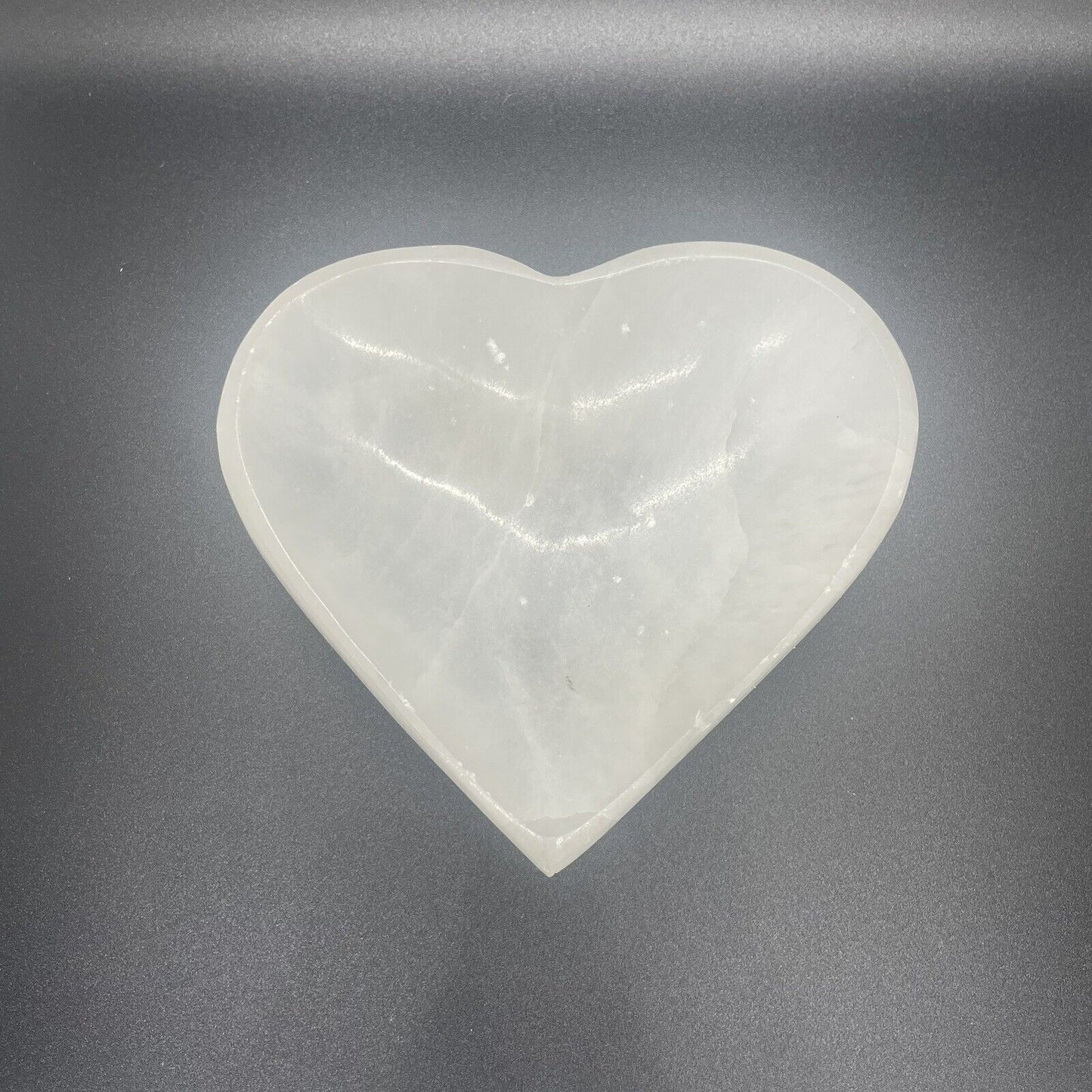 Heart Shaped Selenite Charging Dish