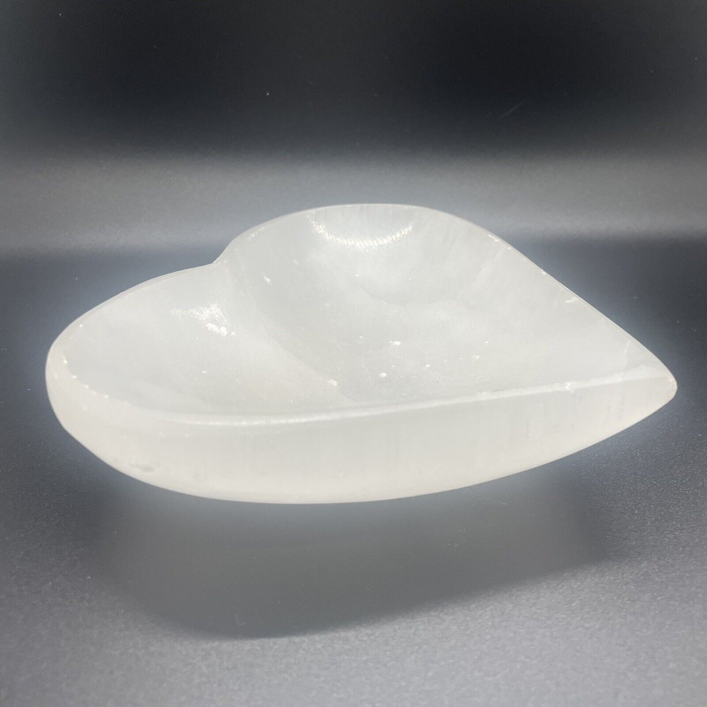 Heart Shaped Selenite Charging Dish