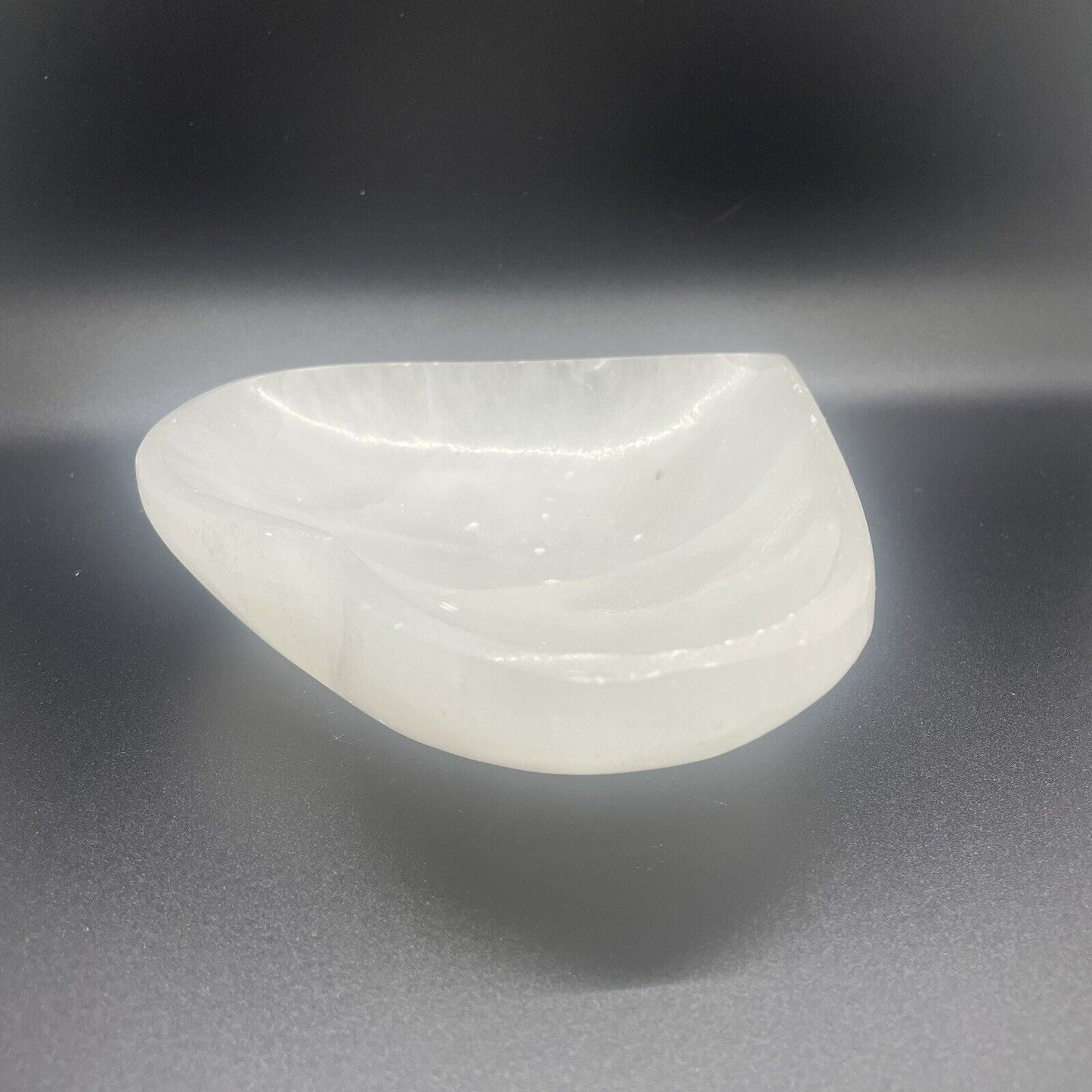 Heart Shaped Selenite Charging Dish