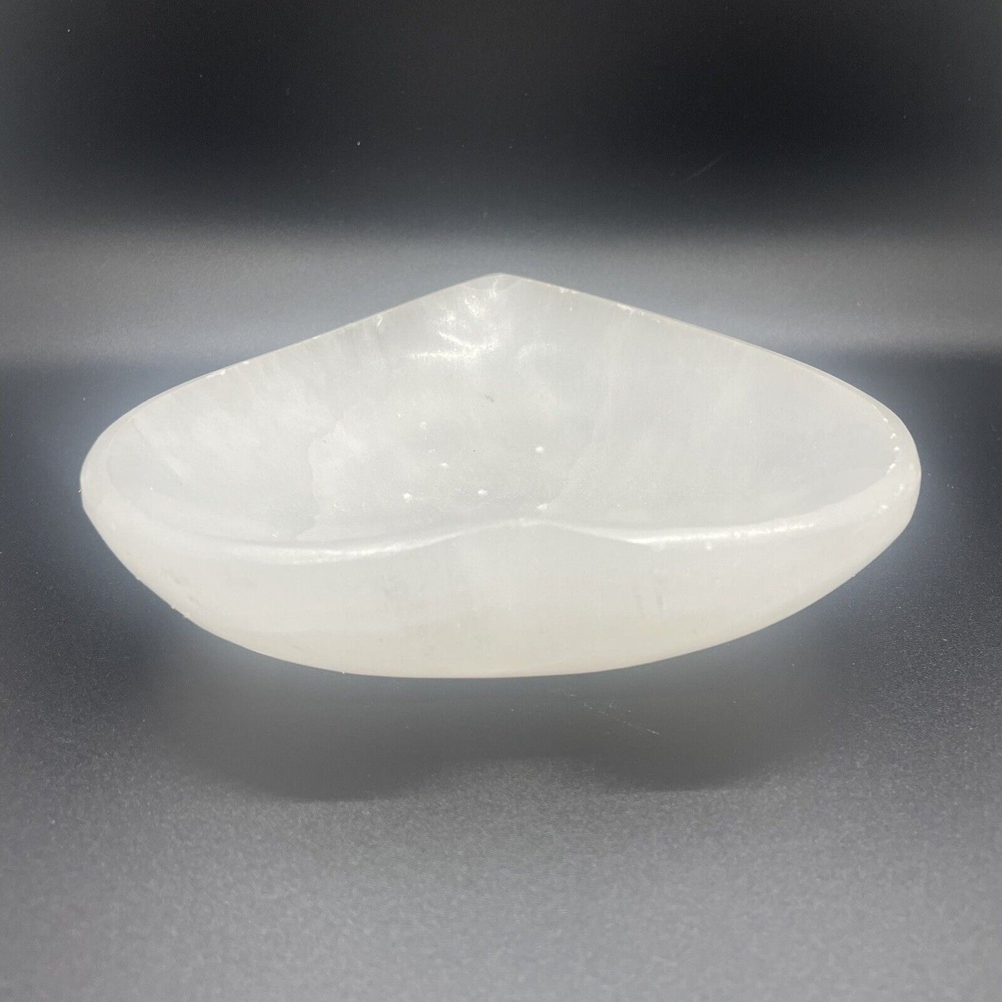 Heart Shaped Selenite Charging Dish