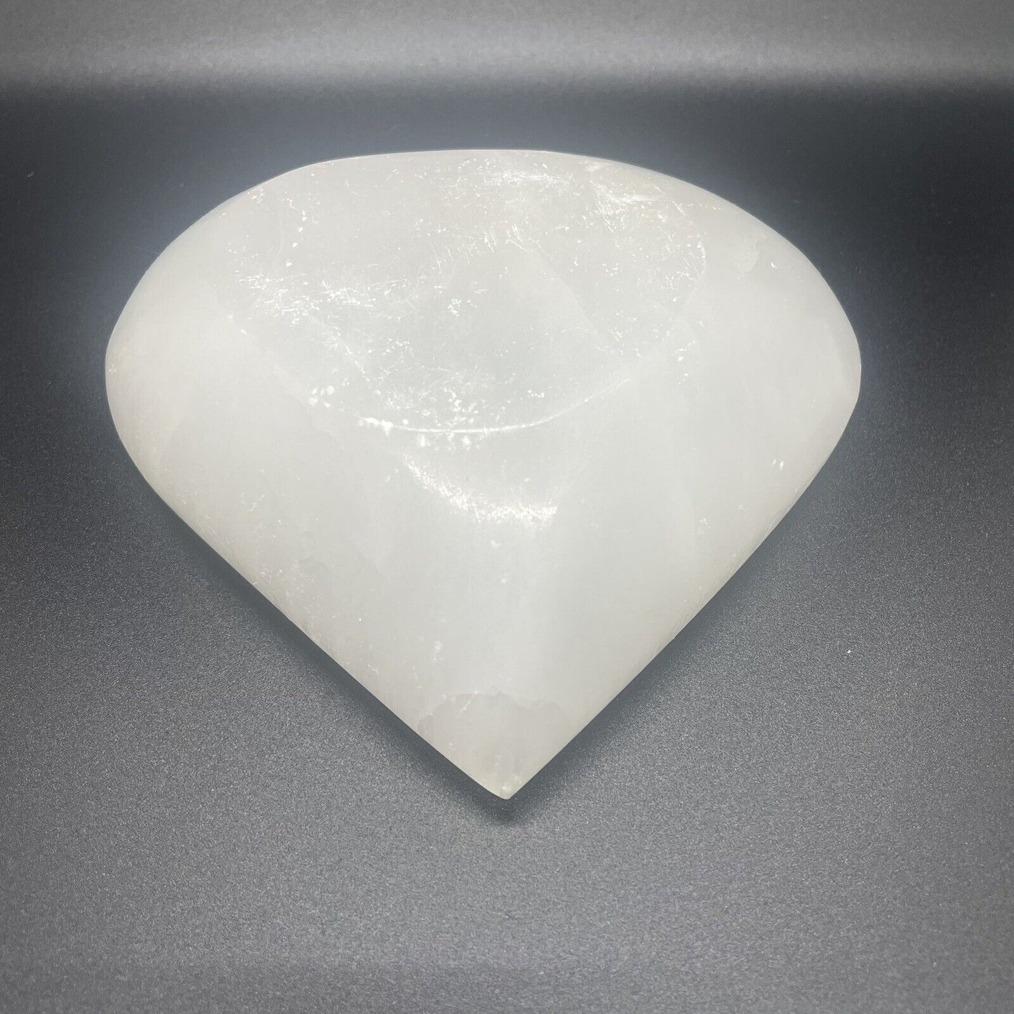 Heart Shaped Selenite Charging Dish