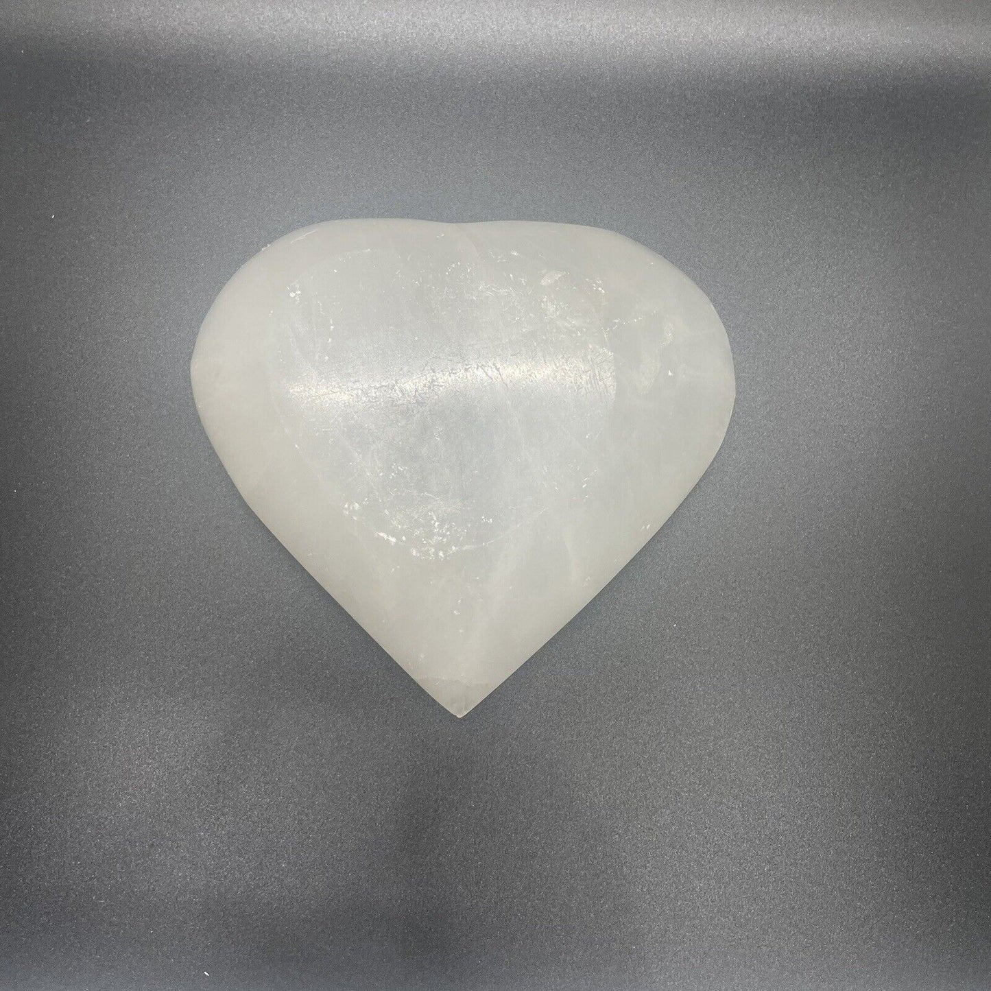 Heart Shaped Selenite Charging Dish