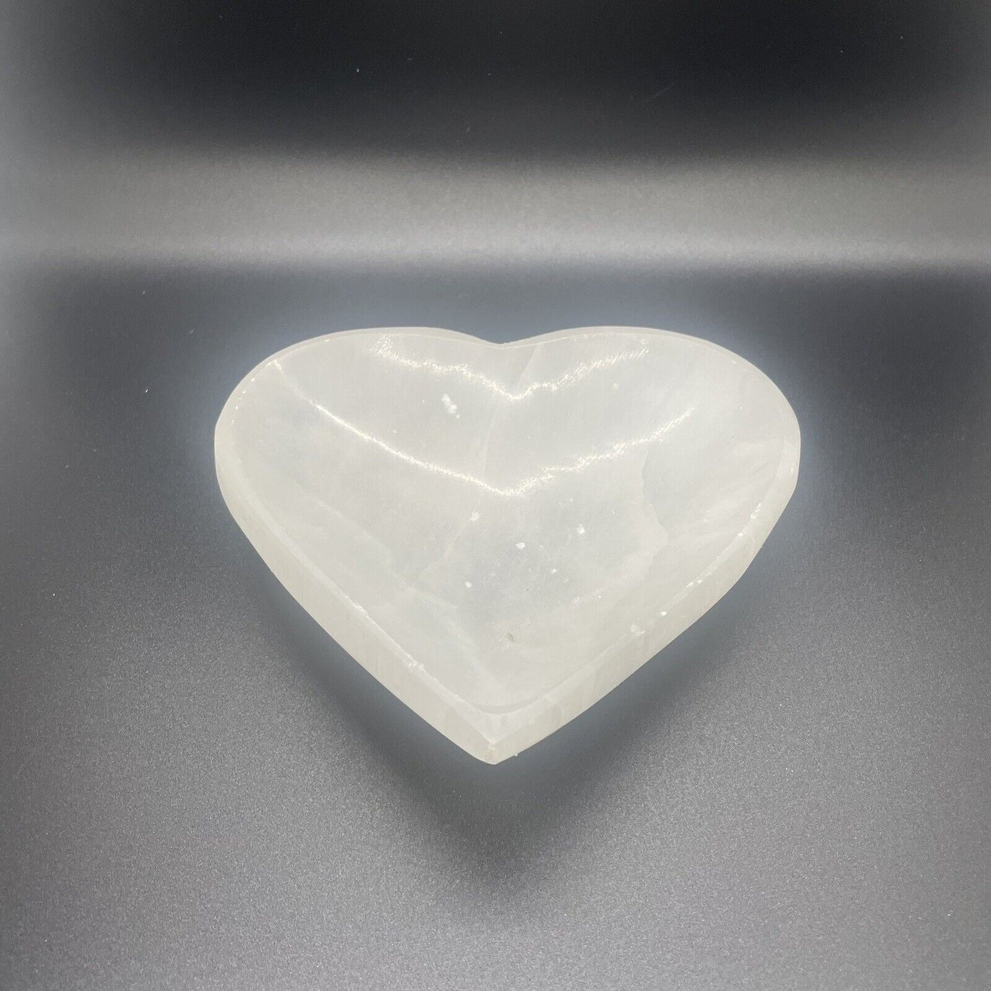 Heart Shaped Selenite Charging Dish